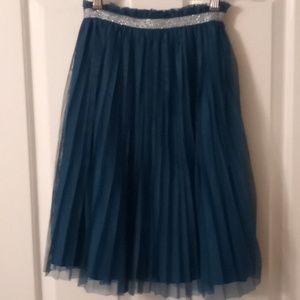 PLEATED Green Skirt Size 8